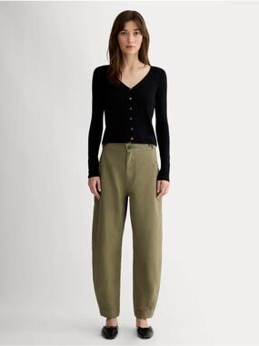 NWT Everlane THE FATIGUE BARREL PANT, Size 8, Kalamata